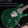 PRS 「Custom24 Roseneck Pkg Quilt - Emerald Green -」