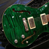 Hollowbody-II Double 10TOP with moon inlays - Emerald Green - 