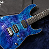 T's Guitars DST-Pro24 Burl Maple Top - Blue Green Dyed -