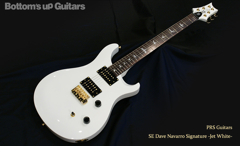 PRS SE Dave Navarro Signature -Jet White- 【純白 & ゴールドハードウェア】