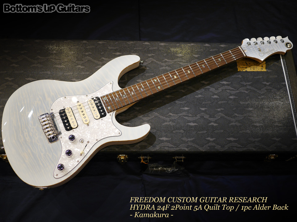 Freedom Custom Guitar Research FCGR Hydra 24F Hydra24 2Point 5A Quilt Top かまくら