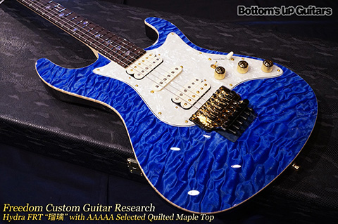 Freedom Custom Guitar Research （FCGR）Hydra 22fret Hydra22 FRT -瑠璃- 5A Selected Quilt Maple Top フリーダム