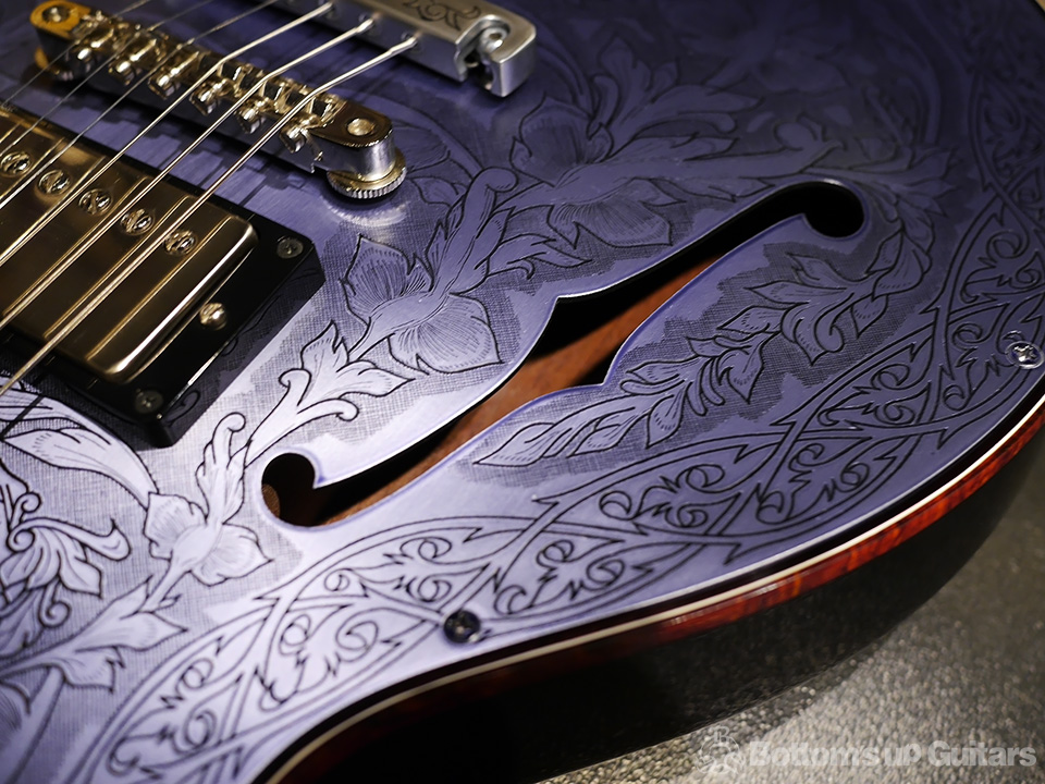 IHush Guitars LES PAUL EAGLE -Purple top / Black burst back- 