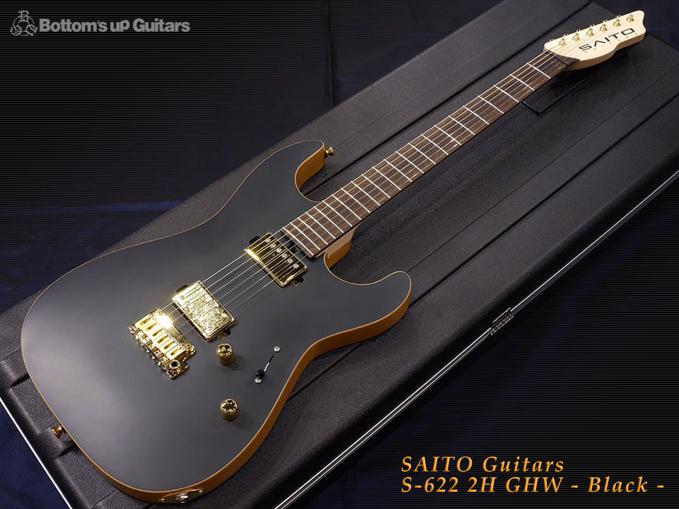 SAITO GUITARS S-622 2H Gold Hardware Black 齋藤楽器工房 SAYTONE