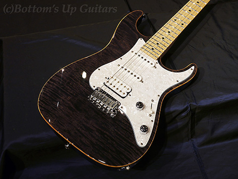 Suhr Guitars J Select Series Quilt Standard S-S-H with 510 -Trans Black-