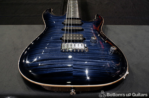 T's Guitars 2018 DST-pro22 Carvedtop Whale Blue Burst ニューモデル Sound Messe 出展品 ティーズギター カーブド アーチトップ
