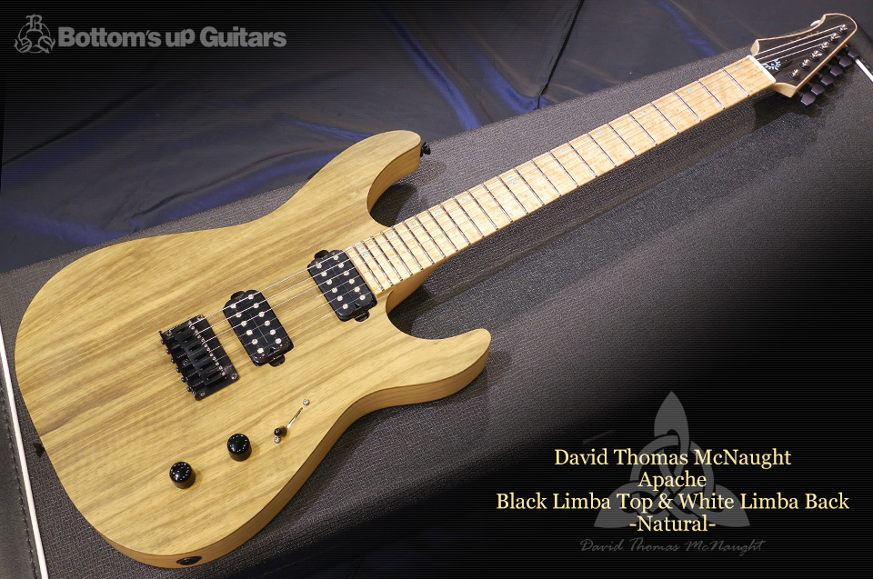 David Thomas McNaught Guitars DTM Apache Black Limba Korina