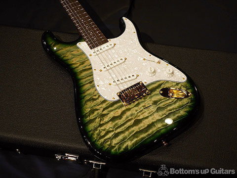 David Thomas McNaught Special One-Off Stratocaster Type Quilt -Melon Rhine-