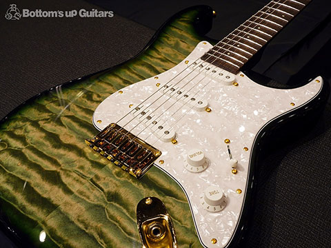 David Thomas McNaught Special One-Off Stratocaster Type Quilt -Melon Rhine-