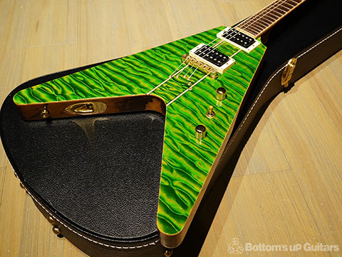 V5 Diamond Quilt -Reptile- Black Korina Back & Neck / Brazilian Rosewood FB