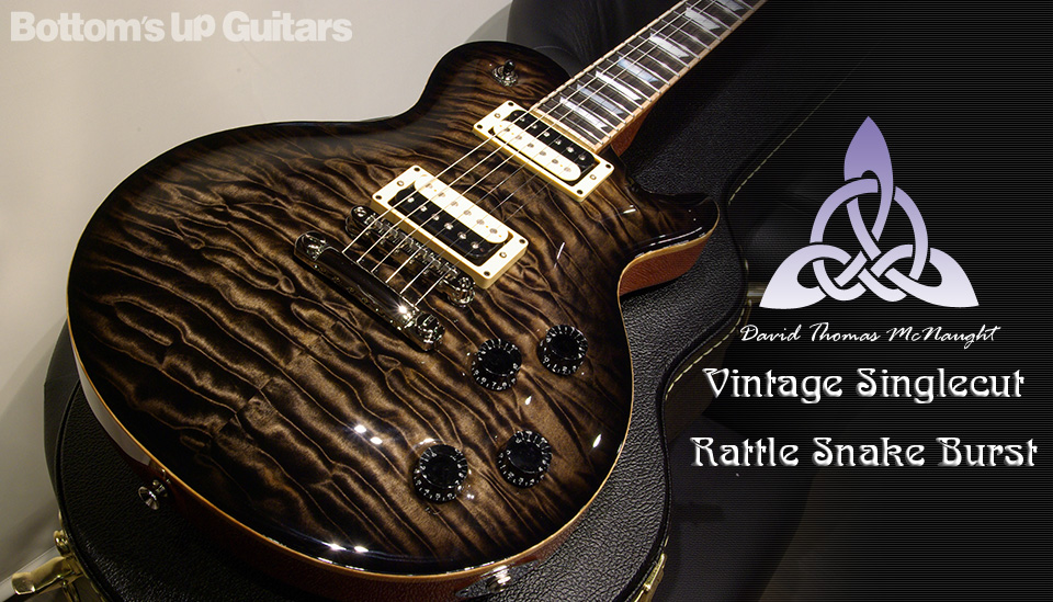 David Thomas McNaught Guitars Vintage Singlecut - Rattle Snake Burst-