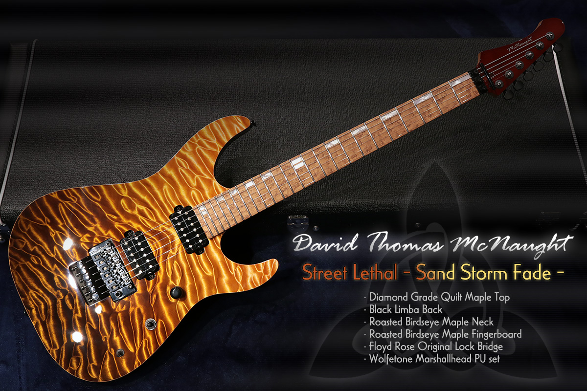 David Thomas McNaught Guitars (DTM) 2022 Street Lethal - Sand Storm Fade -【ハイグレードVersion】
