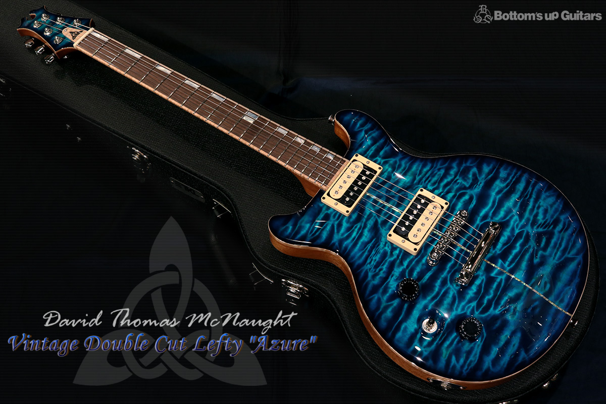 David Thomas McNaught Guitars (DTM) Vintage Double Cut Lefty!! - Azure -