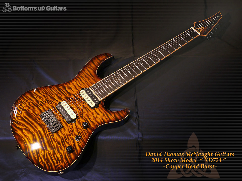 DTM McNaught マクノウト XD724 2014 Show Guitar 7string 7弦 オーダー 特注