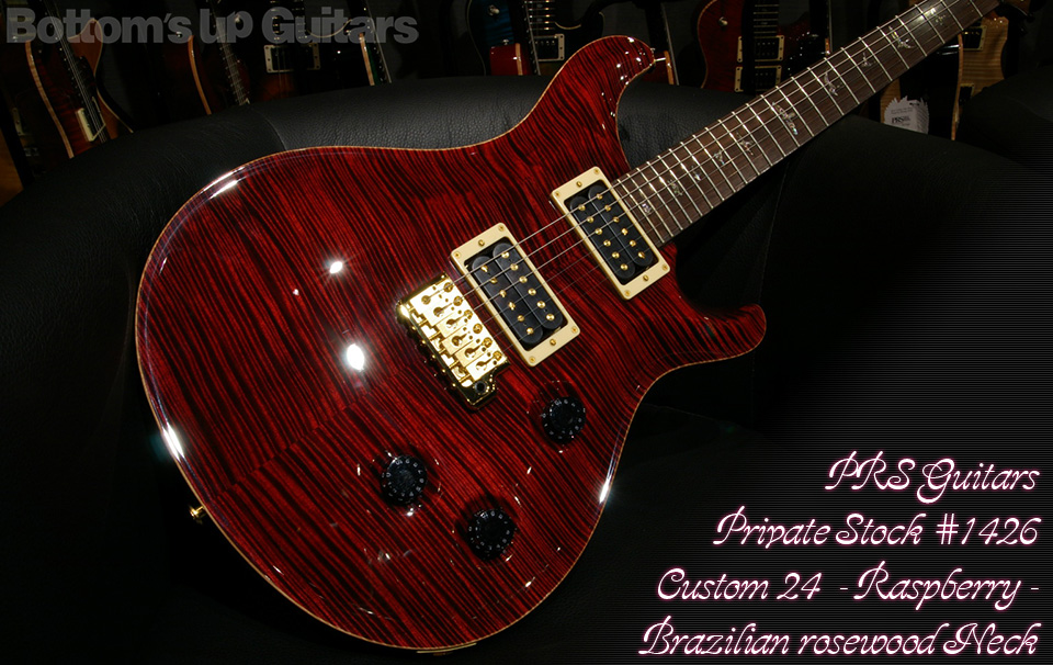 Private Stock Custom24 Brazilian Rosewood Neck - Raspberry -