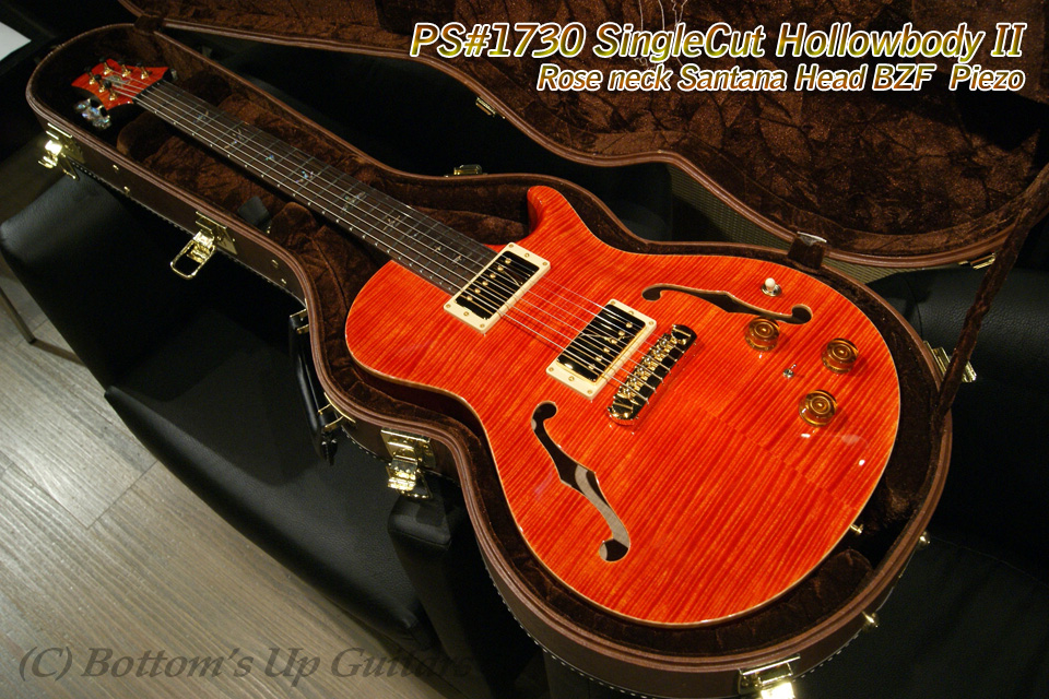 PRS Private Stock PS#1730 SingleCut Hollowbody II Rose neck Santana Head BZF Piezo PRS写集掲載品!!