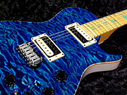 Private Stock #1395 Singlecut PIEZO Trem  - Ocean Turquoise Quilt with White Blonde Ash back -
