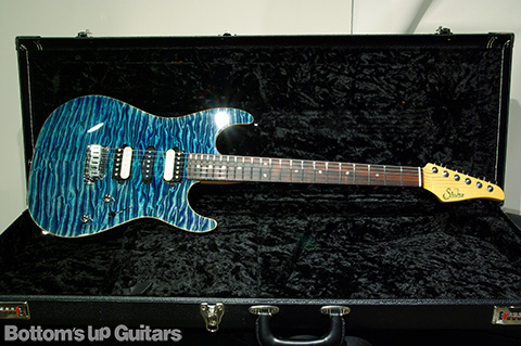 Suhr Guitars Standard - Aqua Marine Blue-black back - サー ハカランダ BZF キルト