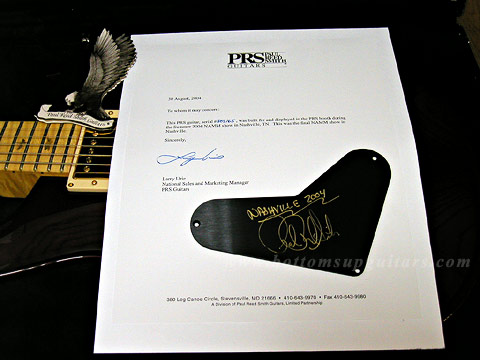 ナッシュビルキャビティプレート signed by Paul Reed Smith