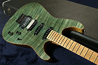 David Thomas McNaught Guitars (DTM) 2001 G4 Diamond Flame / White Limba / Maple Neck&FB FRT Mod. - Hawaiian Ice -