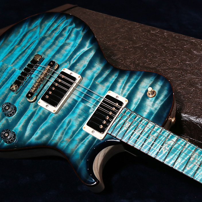 PRS PS76xx Singlecut McCarty 594 - Faded Turquoise Smoked Burst -