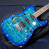 T's Guitars TL-Hollow Deluxe Rosewood Neck - Atlantic Blue Breeze -【BUG Special Order】