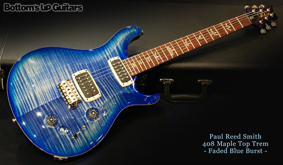 PRS 2012 408 Maple Top Tremolo -Faded Blue Burst-