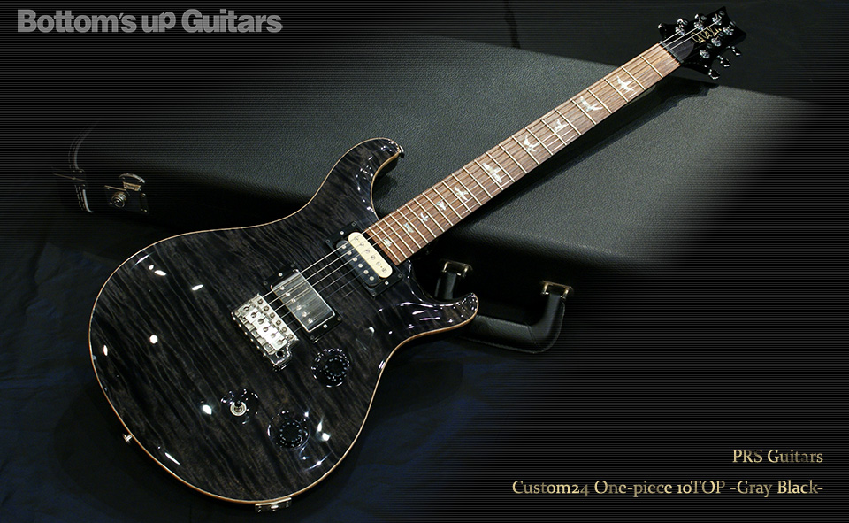 Prs Custom24 10top Gray Black ワンピーストップ Dragon Ii Santana Pu搭載 Bottom S Up Guitars ポールリードスミス Prs ギター専門店