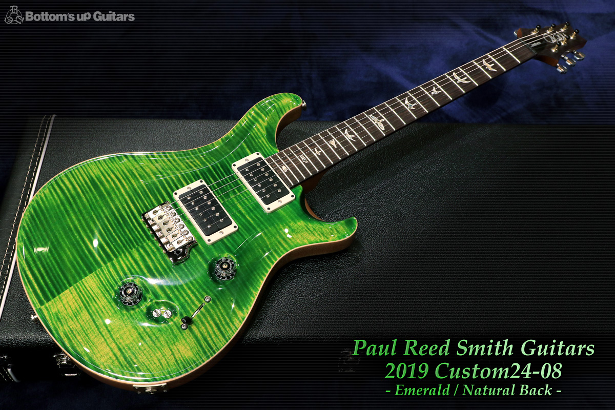 Paul Reed Smith(PRS) 2019 Custom24-08 - Emerald / Natural Back ...