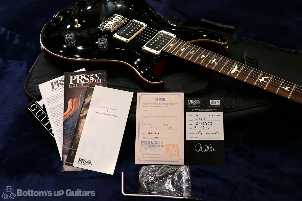 Paul Reed Smith(PRS) {BUG}  CE 24 - Black Top & Cherry Back - 【2020年SPEC / これ一本だけの超レアワンオフ品!】