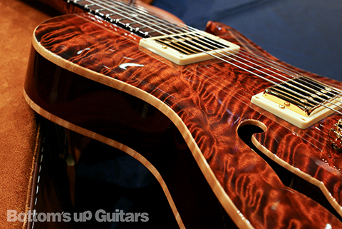 PRS Private Stock #1136 Singlecut Hollowbody II with Piezo -Burnt Orange-