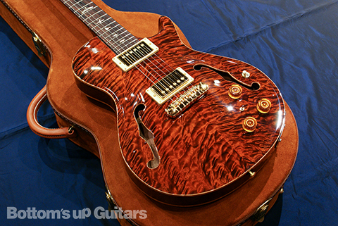 PRS Private Stock #1136 Singlecut Hollowbody II with Piezo -Burnt Orange-