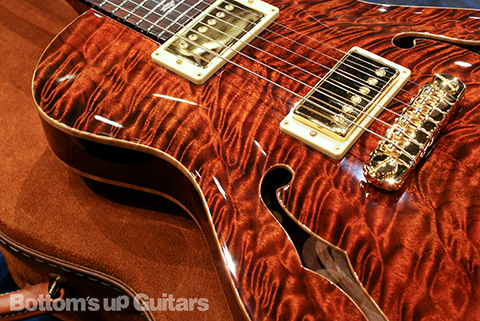 PRS Private Stock #1136 Singlecut Hollowbody II with Piezo -Burnt Orange-