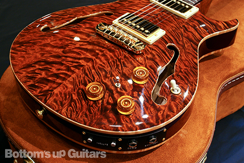 PRS Private Stock #1136 Singlecut Hollowbody II with Piezo -Burnt Orange-