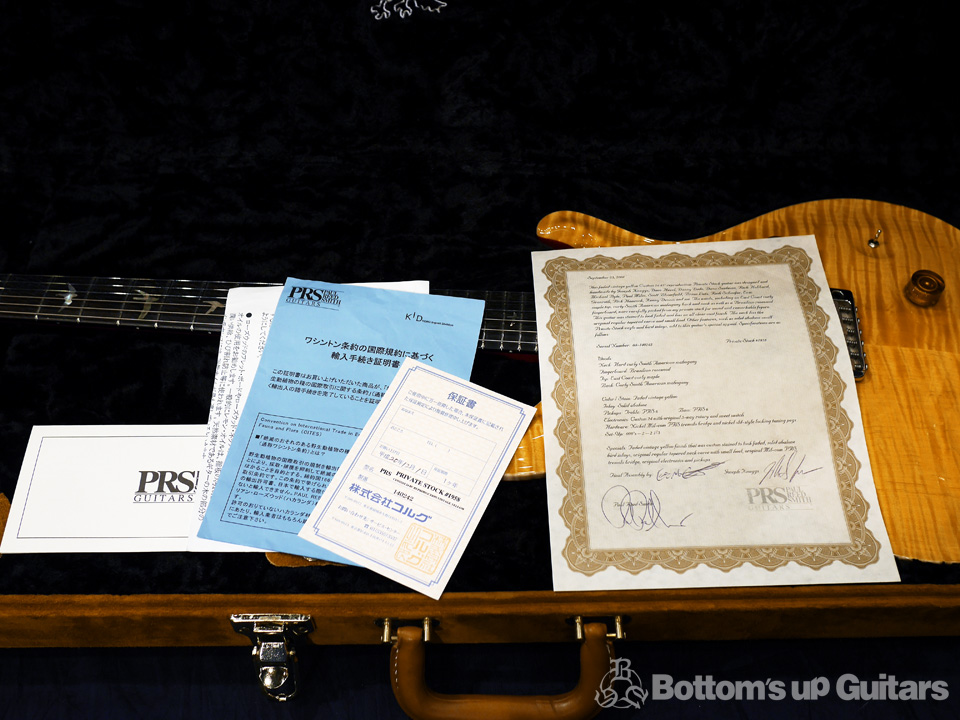 PRS Private Stock Custom24 1985 reproduction Vintage Yellow Paul Reed Smith ハカランダ ブラジリアン Sweet Switch Mil-com mannmade prefactory