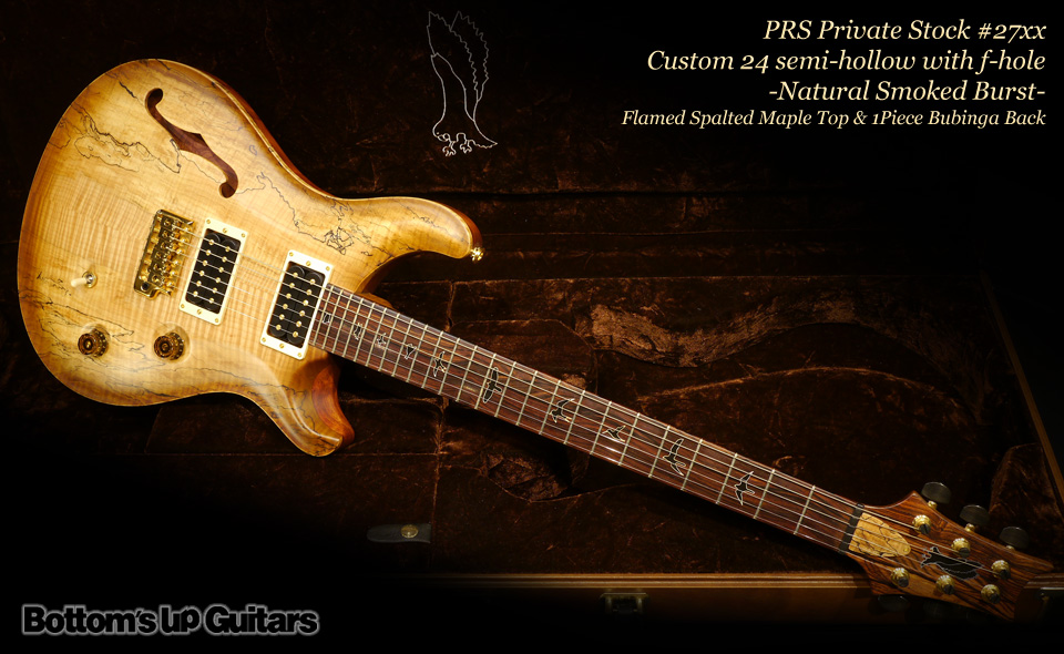 PRS Private Stock #27xx Custom24 semi-hollow with f-hole - Natural Smoked Burst -