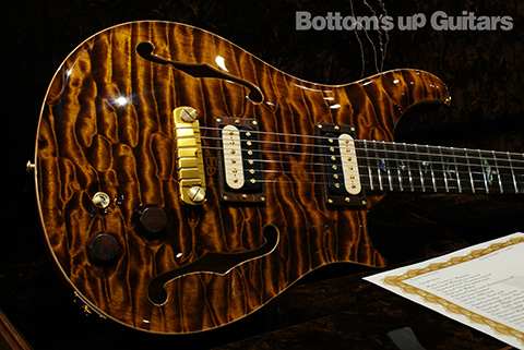 PRS Private Stock #3025 Custom 22 Mandolin Semi-Hollow BZF - Burnt Gold -