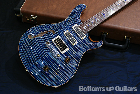 PRS Private Stock Studio Semi-Hollow - Steel Blue - Madagascar Rosewood Neck NAMM 2012