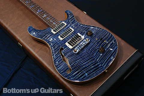 PRS Private Stock Studio Semi-Hollow - Steel Blue - Madagascar Rosewood Neck NAMM 2012