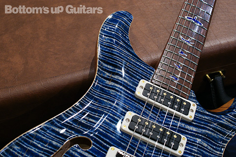 PRS Private Stock Studio Semi-Hollow - Steel Blue - Madagascar Rosewood Neck NAMM 2012