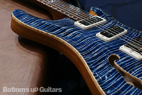 PRS Private Stock Studio Semi-Hollow - Steel Blue - Madagascar Rosewood Neck NAMM 2012