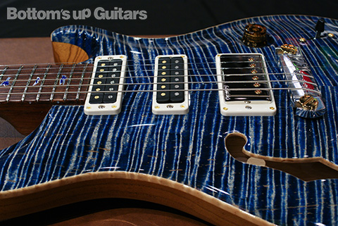 PRS Private Stock Studio Semi-Hollow - Steel Blue - Madagascar Rosewood Neck NAMM 2012