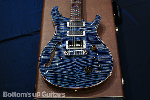 PRS Private Stock Studio Semi-Hollow - Steel Blue - Madagascar Rosewood Neck NAMM 2012