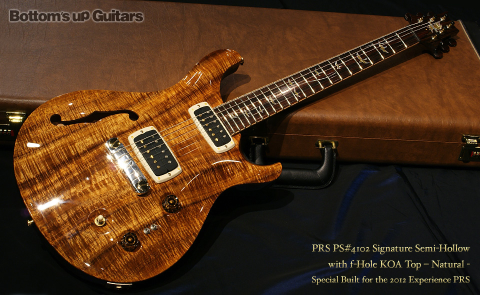 PRS PS#4102 Signature Semi-Hollow with f-Hole KOA Top - Natural - Special Built for the 2012 Experience PRS