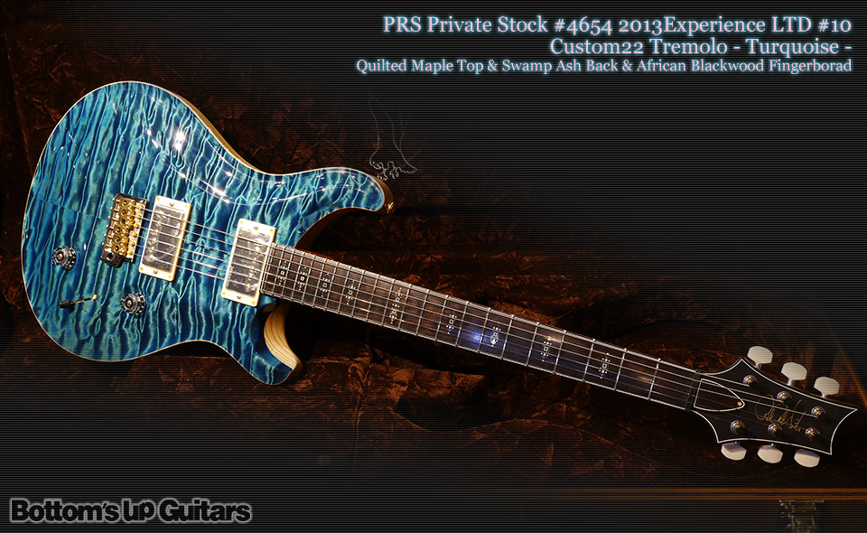 PRS Private Stock PS#4654 2013 Experience LTD #10 Custom22 Trem - Turquoise -