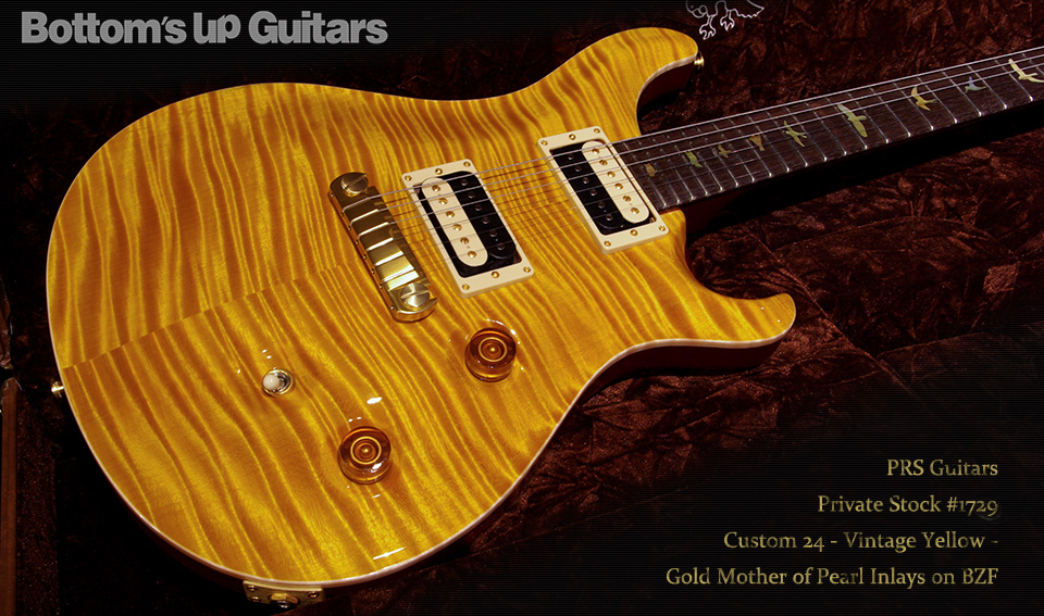 PRS Private Stock Custom 24 - Vintage Yellow - Gold MoP on BZF -