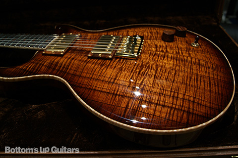 PRS Private Stock Santana II Koa Top Black Rosewood Neck - Vintage Natural Smokeburst -