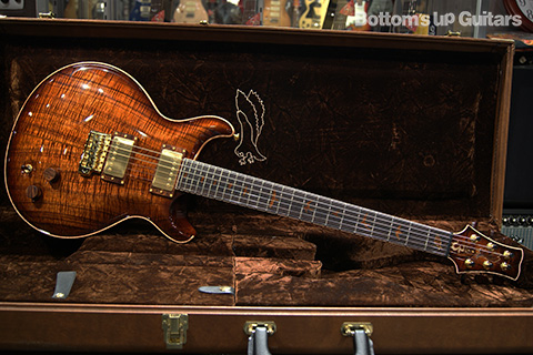 PRS Private Stock Santana II Koa Top Black Rosewood Neck - Vintage Natural Smokeburst -