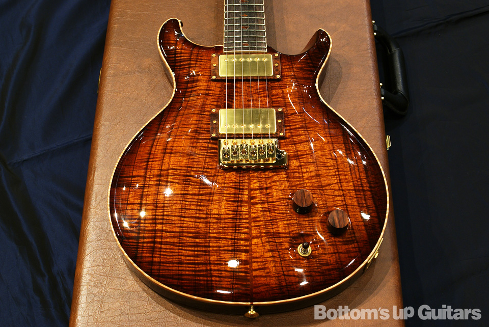 PRS Private Stock Santana II Koa Top Black Rosewood Neck - Vintage Natural Smokeburst -