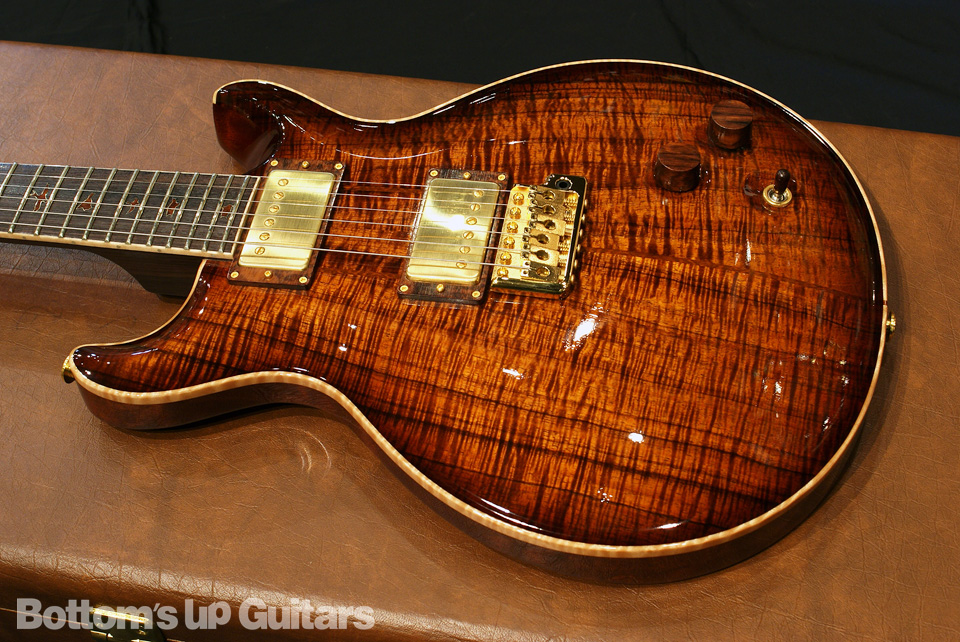 PRS Private Stock Santana II Koa Top Black Rosewood Neck - Vintage Natural Smokeburst -